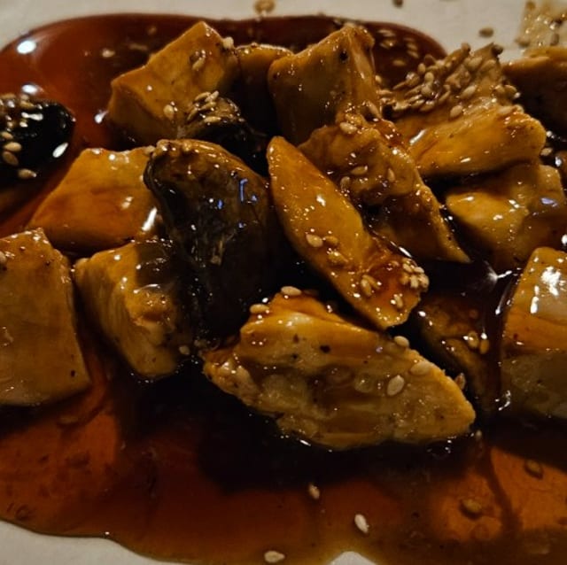 Glazed Honey Chicken.